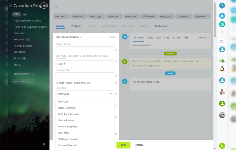 CRM integration into the real estate business screenshot 1